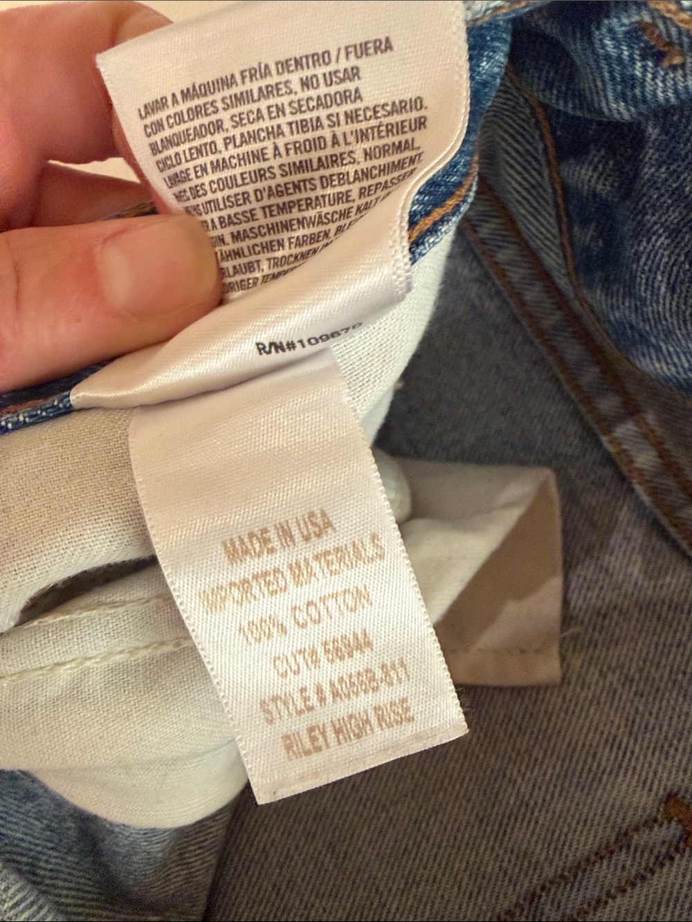 Agolde Riley High Rise Ankle Jeans - Picture 3 of 4